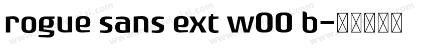 rogue sans ext w00 b字体转换